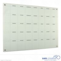 Glassboard Solid 5-Week Mon-Sun 45x60 cm