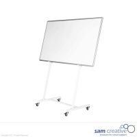 Mobile universal whiteboard stand medium white