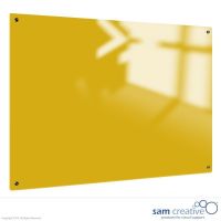 Glassboard Solid Canary Yellow 90x120 cm